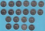 Nederland 1 gulden 1982 t/m 2001 Beatrix UNC in munthouders, Postzegels en Munten, Munten | Nederland, Ophalen of Verzenden, Koningin Beatrix