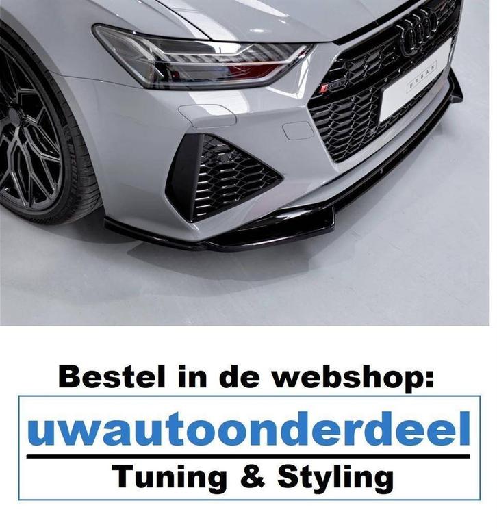 Spoiler Splitter Lip Skirt Geschikt Voor Audi RS6 C8 Avant S, Auto diversen, Tuning en Styling, Verzenden