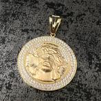 14k gouden hanger jezus kruis kettinghanger, Sieraden, Tassen en Uiterlijk, Kettinghangers, Ophalen of Verzenden, Nieuw, Goud