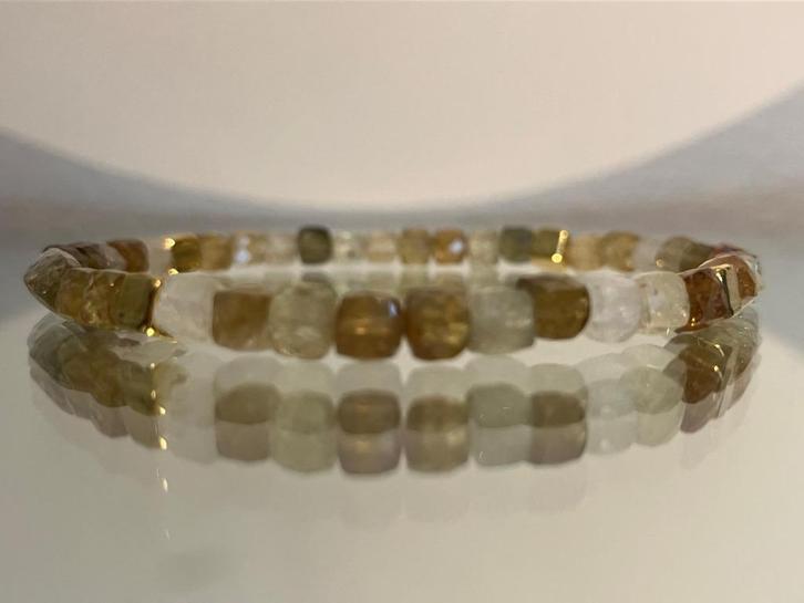 Edelsteen armband met grossulaar, Sieraden, Tassen en Uiterlijk, Edelstenen, Nieuw, Verzenden