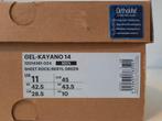 Asics gel-kayano 14 sheet rock/beryl Green mt45 28,5cm(44,5), Ophalen, Overige kleuren, Nieuw, Sneakers of Gympen