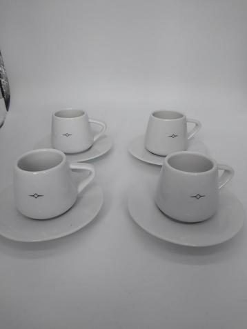 Mooie set van 4 kop-en schotels van Marksman voor espresso beschikbaar voor biedingen