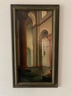 Schilderij Pieterskerk te Utrecht, Ophalen of Verzenden