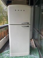 Smeg FAB50 Crème Koelkast - Zo Goed Als Nieuw!, Witgoed en Apparatuur, Koelkasten en IJskasten, Ophalen, 200 liter of meer, 60 cm of meer