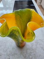 Designer Vaas - 34cm - Leiden, Ophalen, Zo goed als nieuw, Glas, Minder dan 50 cm