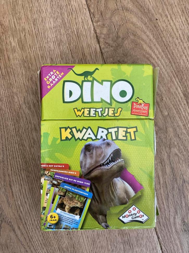 Dino Weetjes Kwartetspel - Leerzaam en Leuk!, Kinderen en Baby's, Speelgoed | Overig, Gebruikt, Jongen of Meisje, Ophalen