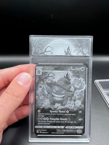 Spooky Gengar Halloween Custom Pokemon Kaart beschikbaar voor biedingen