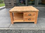 Teak Houten Salontafel - 84x84x45cm, Ophalen, Gebruikt, 50 tot 100 cm, 50 tot 100 cm