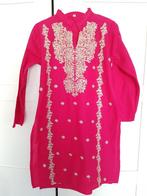 Roze indiase Marokkaanse katoen jurk kameez top 158/164, Ophalen of Verzenden, Zo goed als nieuw, Meisje, Jurk of Rok