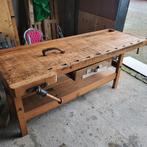 Nette grote oude werkbank, Antiek en Kunst, Curiosa en Brocante, Ophalen