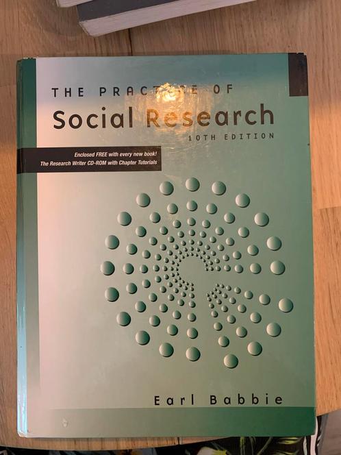 Social Research - Earl Babbie - 10e Editie, Boeken, Studieboeken en Cursussen, Zo goed als nieuw, WO, Gamma, Ophalen of Verzenden