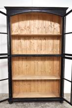 Vintage vitrinekast XL boekenkast servieskast buffetkast, Huis en Inrichting, Kasten | Vitrinekasten, Glas, Gebruikt, Ophalen of Verzenden