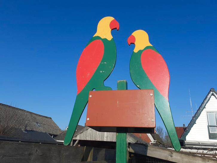 Mooie feestpalen thema Papagaaien incl verlichting, Hobby en Vrije tijd, Feestartikelen | Verhuur, Zo goed als nieuw, Overige