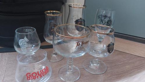 Bierglazen, varia (13x), Verzamelen, Glas en Borrelglaasjes, Gebruikt, Bierglas, Ophalen