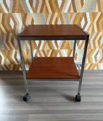Vintage serveerwagen / bijzettafel, Huis en Inrichting, Gebruikt, 50 tot 100 cm, Vintage, Ophalen of Verzenden