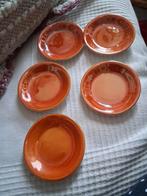 Vintage retro Victoria porseleinen Schaaltjes - Oranje, Ophalen of Verzenden