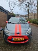 Ford Ka 1.2 51KW 2009 Grijs, Auto's, Voorwielaandrijving, Stof, 4 cilinders, 4 stoelen