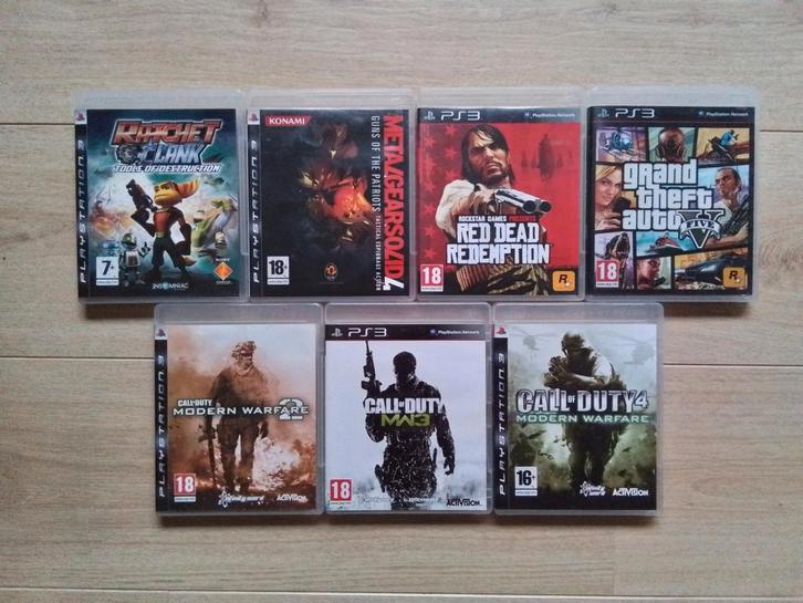 7 games voor de PS3 / Playstation 3, Spelcomputers en Games, Games | Sony PlayStation 1, Gebruikt, Avontuur en Actie, 1 speler