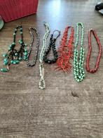 7 antieke zilveren kettingen., Ophalen of Verzenden, Zilver, Ketting