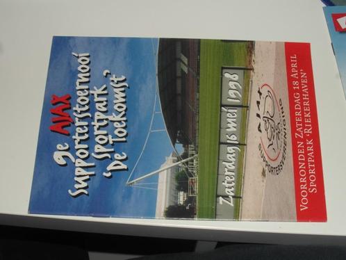 programma 9e ajax sup toernooi 1998, Verzamelen, Sportartikelen en Voetbal, Zo goed als nieuw, Overige typen, Ajax, Ophalen of Verzenden