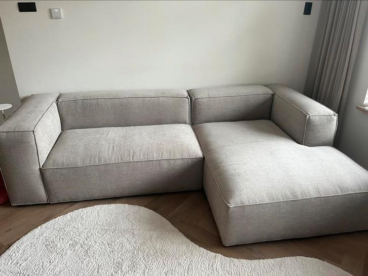 Nieuwe hoekbank beige, Huis en Inrichting, Banken | Bankstellen, Nieuw, Hoekbank, Vierpersoons of meer, 300 cm of meer, 150 cm of meer