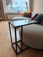 Glazen bijzettafel vittsjo, Huis en Inrichting, Tafels | Bijzettafels, Minder dan 55 cm, Rechthoekig, Ophalen, 45 tot 60 cm