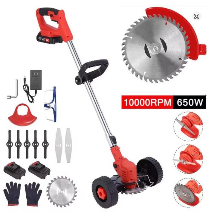Accu Grasmaaier. Draadloze Grastrimmer. Tuintrimmer 2 Accu's, Tuin en Terras, Grasmaaiers, Nieuw, Ophalen of Verzenden