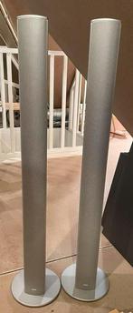 2 Magnat needle speakers alu tower, centerbox en subwoofer., Ophalen, Magnat, Zo goed als nieuw, 120 watt of meer