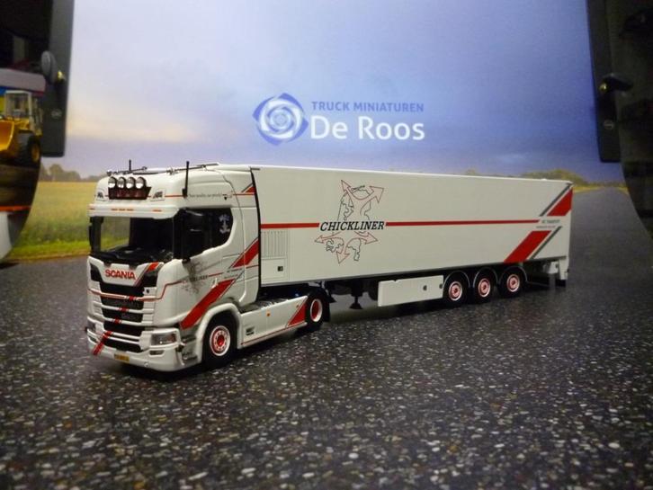 Tekno Scania Chickliner met certificaat, Hobby en Vrije tijd, Modelauto's | 1:50, Nieuw, Bus of Vrachtwagen, Tekno, Ophalen of Verzenden