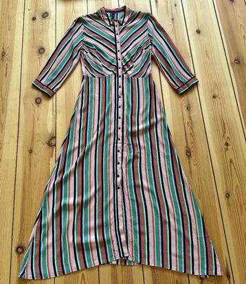 Y.A.S. Jurk / Maxidress - Roze Groen Streep - Medium beschikbaar voor biedingen