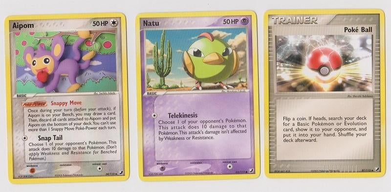 (026) POKeMON kaarten van de serie Ex Unseen Forces, Verzenden, Zo goed als nieuw, Meerdere kaarten