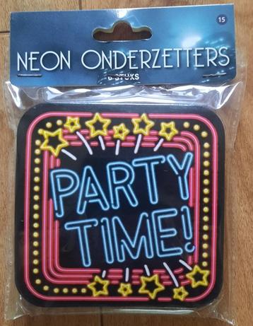Ballonnen, onderzetters enz.    -Party Time!-      ( Nieuw ) beschikbaar voor biedingen