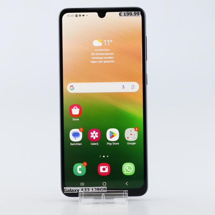Samsung Galaxy A33 128GB Zwart, Telecommunicatie, Mobiele telefoons | Samsung, Zo goed als nieuw