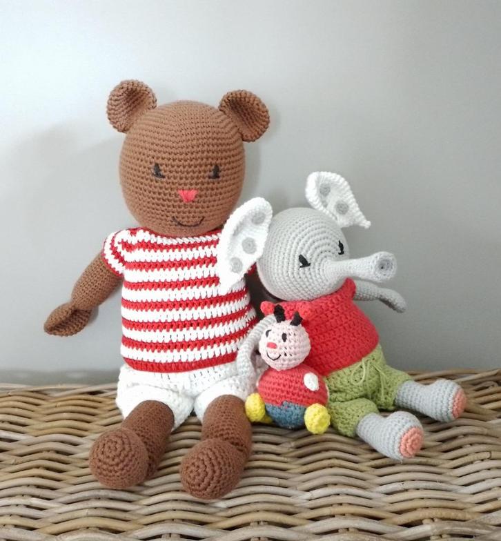 Haakpatronen Kleine Bobbi, Ollie, Stip, Boekje Bobbi, Monica, Hobby en Vrije tijd, Breien en Haken, Nieuw, Haken, Patroon of Boek