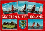 Ansichtkaart Friesland, watersport, boten, Verzamelen, Ansichtkaarten | Nederland, Ophalen of Verzenden, 1980 tot heden, Gelopen