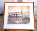 Schitterende ets van E.N.C.I., Ophalen of Verzenden
