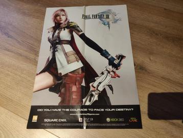 Final Fantasy XIII dubbelzijdige poster