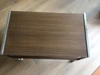 Vintage bijzettafel met wieltjes, Huis en Inrichting, Tafels | Salontafels, 50 tot 100 cm, 50 tot 75 cm, Zo goed als nieuw, Metaal