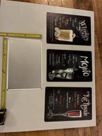 Metalen bordjes te koop  voor mancave veel verschillende, Ophalen of Verzenden, Nieuw, Reclamebord