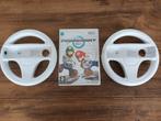 Mario Kart Wii + 2 Sturen, Gebruikt, Online, Racen en Vliegen, Ophalen of Verzenden
