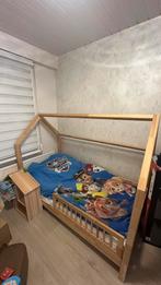 Peuterbed hout, Kinderen en Baby's, Kinderkamer | Bedden, Ophalen, Zo goed als nieuw, 140 tot 160 cm, 70 tot 85 cm