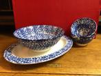 Prachtig Vintage blauw-witte set Italiaans Design jaren 80., Antiek en Kunst, Antiek | Keramiek en Aardewerk, Ophalen of Verzenden