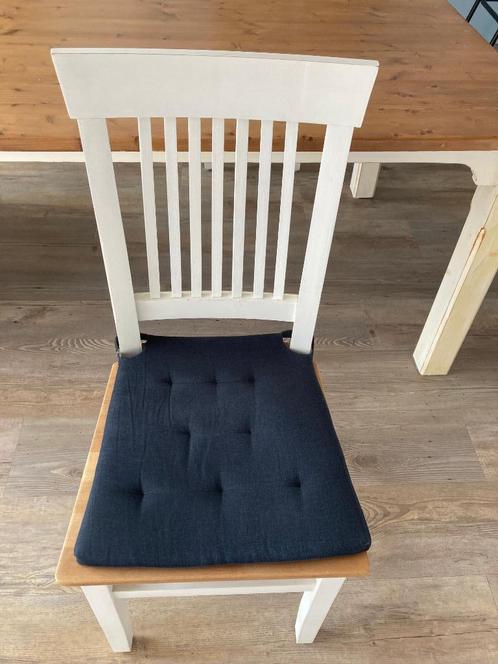 Eetkamerstoelen, Huis en Inrichting, Stoelen, Zo goed als nieuw, Vijf, Zes of meer stoelen, Hout, Wit, Ophalen of Verzenden