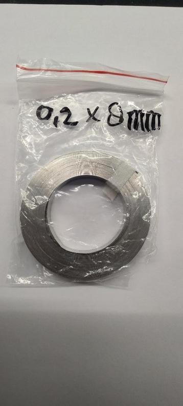 Nikkel strip. 0.2mm x 8mm x 2 meter. 18650 accu spot lassen beschikbaar voor biedingen