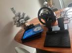 PlayStation 4 met racing set en f1 22 en controller, Spelcomputers en Games, Gebruikt, 1 speler, Racen en Vliegen, Virtual Reality