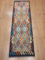 Handgeweven oosterse wollen kelim loper 202x63, Info@SlatsAntiek.nl, Vof Slats Antiek, Rechthoekig, Herenstraat 31 leiden