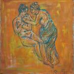 naakt, Antiek en Kunst, Kunst | Schilderijen | Klassiek, Ophalen of Verzenden