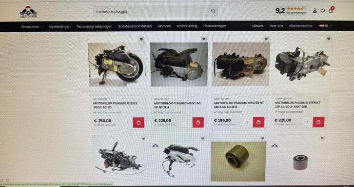 motorblokken & onderdelen Honda, Yamaha, Piaggio, Vespa, Fietsen en Brommers, Brommeronderdelen | Algemeen, Gebruikt, Blok, Ophalen of Verzenden
