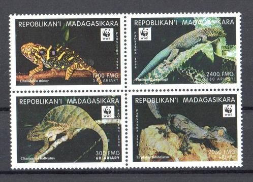 WWF set postzegels van Gekko's en Kameleons Madagaskar, Postzegels en Munten, Postzegels | Thematische zegels, Postfris, Dier of Natuur