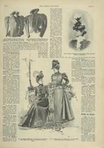 Modeprent Wiener Illustrierte Frauen-Zeitung 1897 - overdruk, Verzenden, Nieuw, Voor 1940, Prent